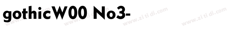 gothicW00 No3字体转换